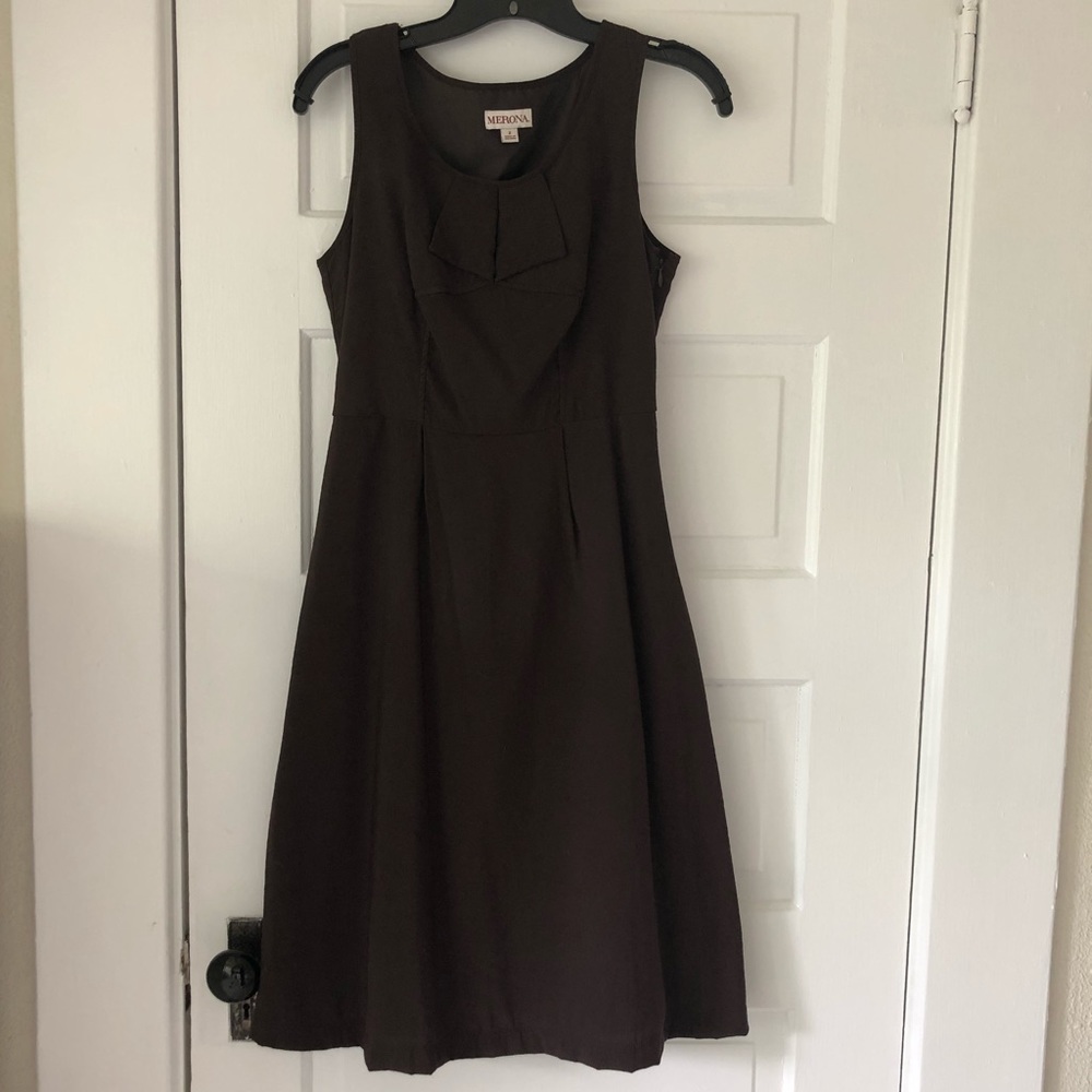 Target Merona Wendy Fudge 2 sleeveless lined dress
